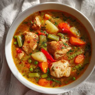 Repas du midi au poulet et l&eacute;gumes : Mijot&eacute; en 45 minutes Fiche recette