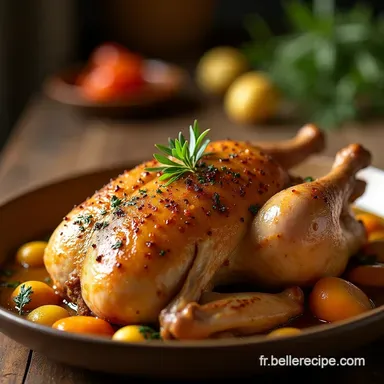 Poulet R&ocirc;ti en Cocotte Le Secret du Moelleux aux Agrumes Fiche recette