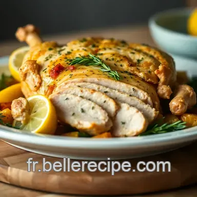 Plat Rapide: Poulet R&ocirc;ti Citron-Herbes, Si Facile! Fiche recette