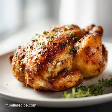 Id&eacute;e de Repas Simple Poulet R&ocirc;ti pour 5 Personnes Fiche recette