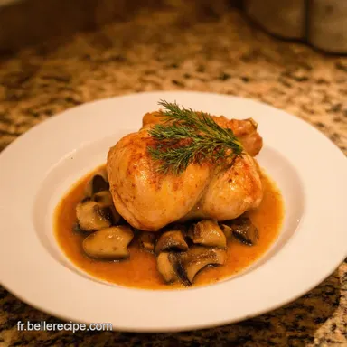 Poulet Sauce Porto aux Champignons Un D&eacute;lice Normand Fiche recette