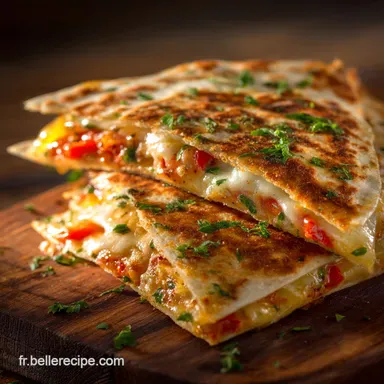 Quesadillas l&eacute;gumes et Comt&eacute; AOP la recette chic et facile Fiche recette
