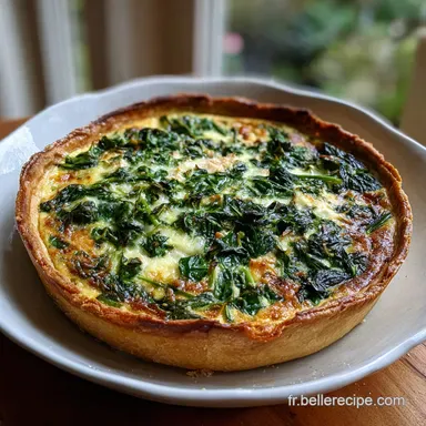 Recette de Tarte pinards Saumon La Quiche Atlantique Facile et Inratable