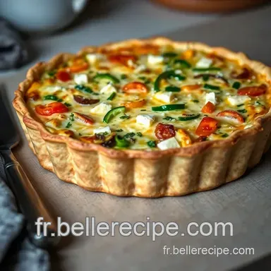 Quiche aux L&eacute;gumes Color&eacute;s et Fromage de Ch&egrave;vre : Recette Facile et Savoureuse Fiche recette