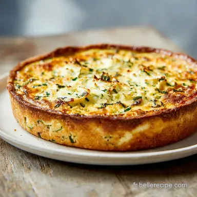 Quiche Courgettes Fromage pour 6 Portions