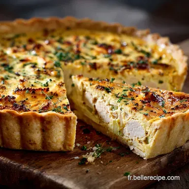 Quiche poulet moutarde aux poireaux recette facile et savoureuse Fiche recette