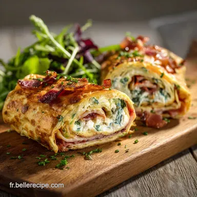 Quiche Wrap au bacon et fromage de ch&egrave;vre Recette express facile Fiche recette