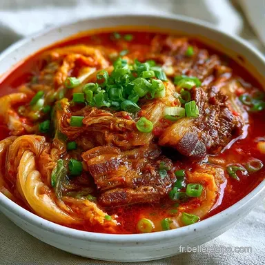 Rago&ucirc;t de Kimchi au Porc Fiche recette
