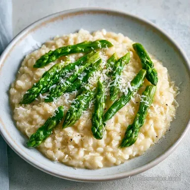 Risotto Asperges Parmesan Cr&eacute;meux Fiche recette