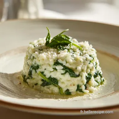 Risotto Ch&egrave;vre &Eacute;pinards pour 4 Servings