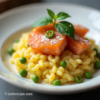 Risotto Cr&eacute;meux au Saumon Fum&eacute; Recette Onctueuse et Facile
