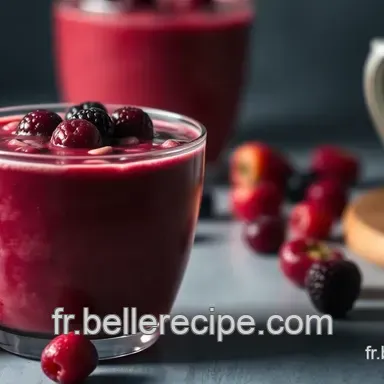 Smoothie aux Fruits Rouges "Rouge Baiser": Un Baiser Fruit&eacute;!
