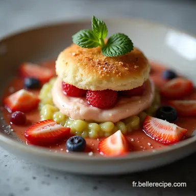 Le G&acirc;teau Frais et Fruit Ultime Sabl&eacute; Breton Diplomate Vanill&eacute;e