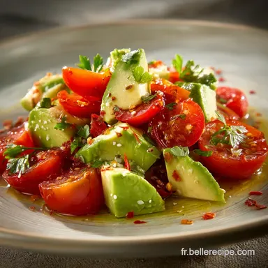 Salade avocat langue et tomate Recette chic et facile pour l&eacute;t&eacute; Fiche recette