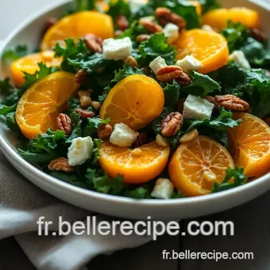 Salade de Chou Kale aux Agrumes et Noix Grill&eacute;es : Recettes saines et d&eacute;licieuses Fiche recette