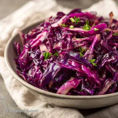 Salade de Chou Rouge : Recette Croquante en 15 Minutes Fiche recette