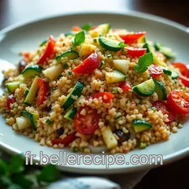 Salade de Quinoa aux L&eacute;gumes Grill&eacute;s : 250 meilleures recettes Weight Watchers Fiche recette