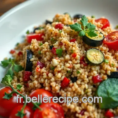 Salade de Quinoa aux L&eacute;gumes Grill&eacute;s : Recette Weight Watchers Gratuite et Savoureuse Fiche recette