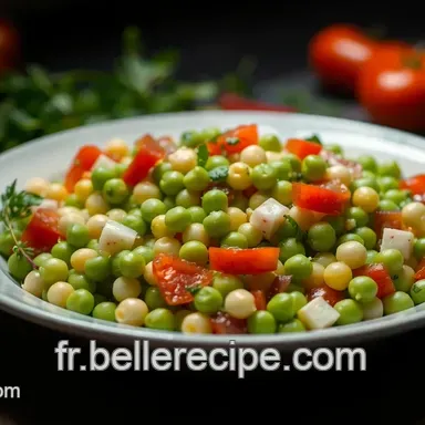 Salade Libanaise de Pois Chiches et Herbes Fra&icirc;ches - Recette Facile