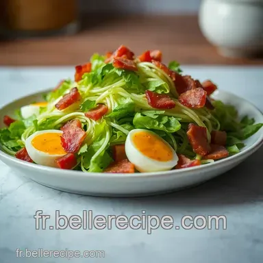 Id&eacute;e de Salade Lyonnaise: Un D&eacute;lice Bistro Facile! Fiche recette