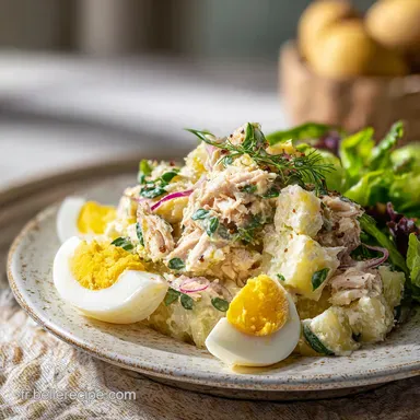 Salade De Pommes De Terre Au Thon Et &OElig;ufs Pour 4 Portions