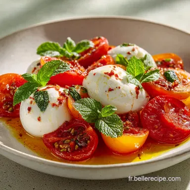Salade Tomates Burrata Facile en 15 Minutes Fiche recette