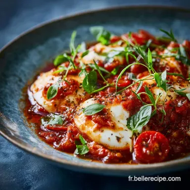 Sauce arrabbiata et mozzarella : recette facile et authentique.