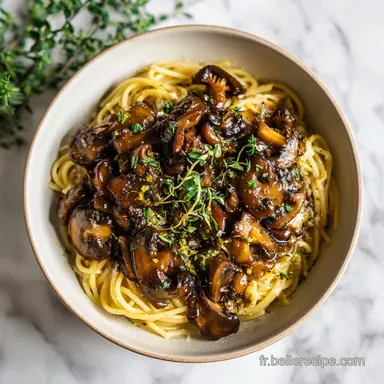 Sauce pour p&acirc;tes aux champignons : cr&eacute;meuse pour 4 personnes