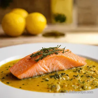 Saumon aux Herbes Citron C&acirc;pres Facile Ma Recette Printani&egrave;re Fiche recette