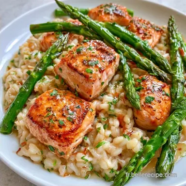 Saumon Risotto Asperges pour 4 Personnes