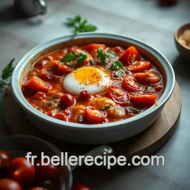 Shakshuka Savoureuse aux &Eacute;pices : Un Plat R&eacute;confortant &agrave; Partager Fiche recette
