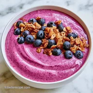 Smoothie Bowl Myrtilles Sauvages 5 Min Fiche recette