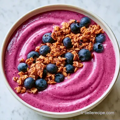 Smoothie Bowl Myrtilles Sauvages 5 Min
