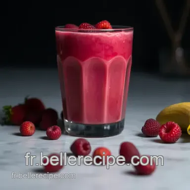 D&eacute;licieux Smoothie Fruit Rouge &Eacute;nerg&eacute;tique: Un Boost de Fra&icirc;cheur Fiche recette