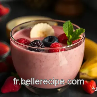 D&eacute;licieux Smoothie Fruit Rouge &Eacute;nerg&eacute;tique: Un Boost de Fra&icirc;cheur