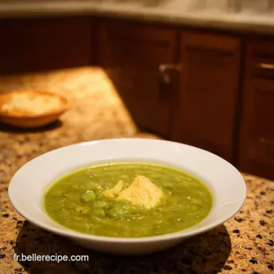 Soupe froide petits pois Fra&icirc;cheur d&eacute;t&eacute; &agrave; la Fran&ccedil;aise Fiche recette