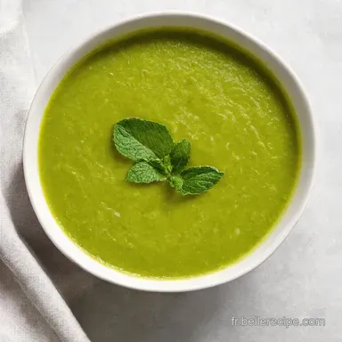 Soupe Froide Concombre Fra&icirc;cheur Estivale &agrave; la Menthe