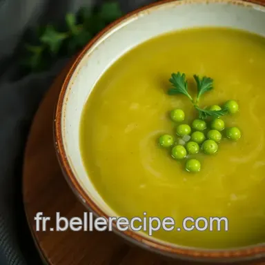 Soupe Petit Pois : Velout&eacute; de Petits Pois Menthol&eacute; Pour R&eacute;chauffer Votre Soir&eacute;e Fiche recette