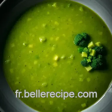 Soupe Verte Vitalit&eacute; : Une D&eacute;licieuse Detox Recette Facile Fiche recette