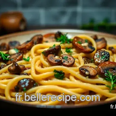 P&acirc;tes et Sauce Faciles: Tagliatelles aux Champignons Truff&eacute;es!