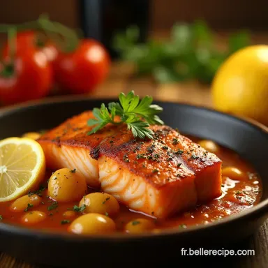 Recette Tajine de Saumon aux Citrons Confits et &Eacute;pices Douces Fiche recette