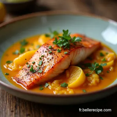 Recette Tajine de Saumon aux Citrons Confits et &Eacute;pices Douces