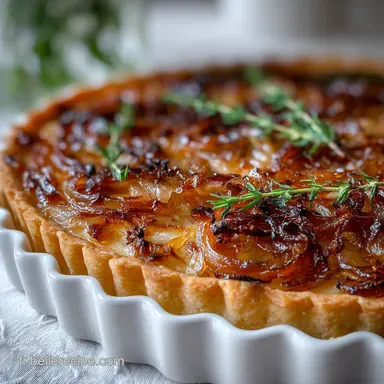 Tarte &agrave; l'oignon Alsacienne Croustillante