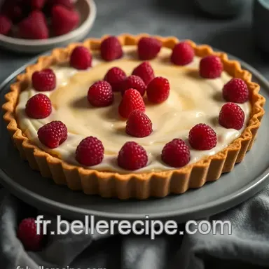 D&eacute;couvrez la d&eacute;licieuse recette avec du fromage frais : Tarte aux Framboises! Fiche recette