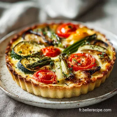 Tarte Aux L&eacute;gumes pour 6 Portions Fiche recette