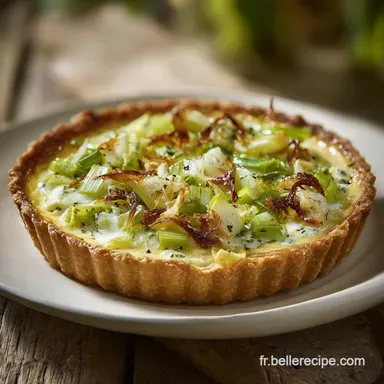 Recette Tarte aux Poireaux Facile pour 6 : 50 Min Fiche recette