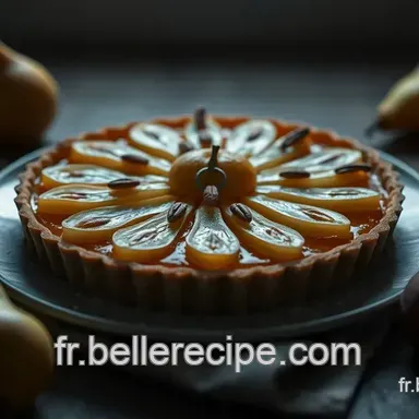 Tarte aux Poires Caram&eacute;lis&eacute;es et Amandes : Une Recette Poire Inoubliable