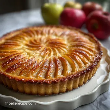 Tarte aux pommes normande : Recette &agrave; l'Ancienne Fiche recette