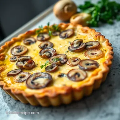Tarte Fine aux Champignons: Ma Cuisine Rapide et Facile Chic! Fiche recette