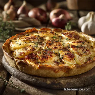 Tarte rustique au fromage raclette facile plat gourmand dhiver Fiche recette